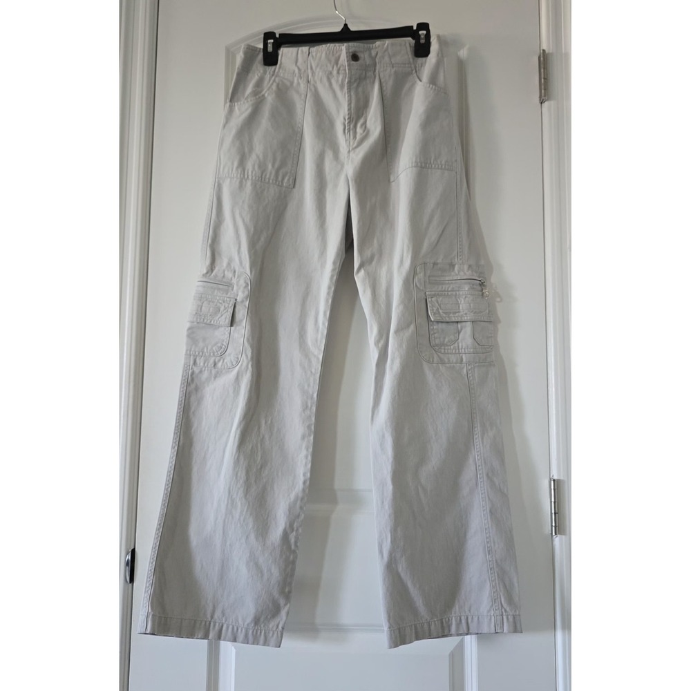 Caribbean Joe Cargo Pants Beige‎ 100% Cotton Size 8